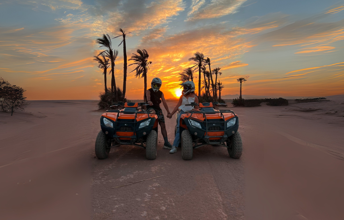 quad biking sunset Marrakech