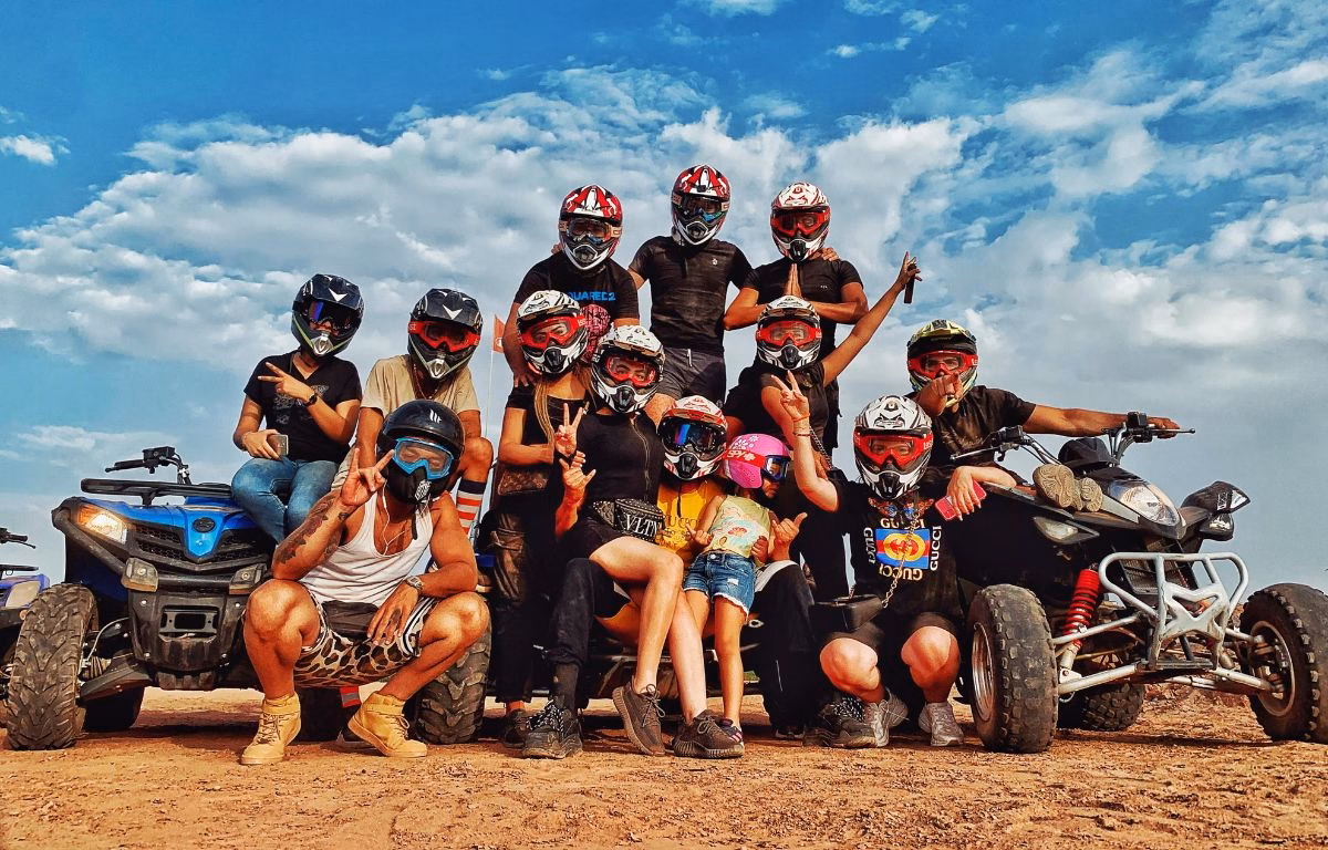 Family quad biking Marrakech desert experience