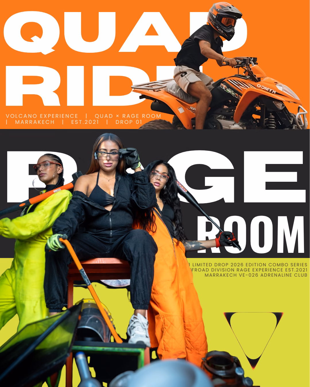 Quad and Rage Room Combo in Marrakech
